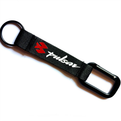 Meeko.com Fabric Pulsar Logo Black Hook Key Chain 001 Key Chain