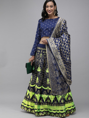 Payu Self Design Semi Stitched Lehenga Choli(Multicolor)