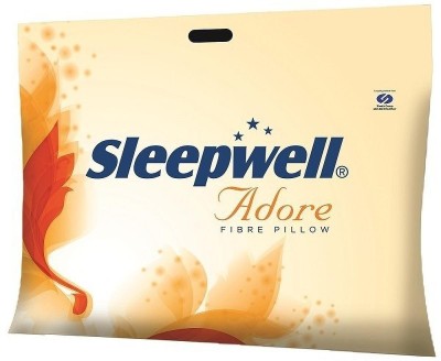 Sleepwell Pillow Set || Comfort And Support Pillow Microfibre Solid Sleeping Pillow Pack of 1(White)