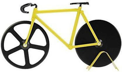 HEER Bicycle Shape Pizza Cutter Double Ended Pizza Cutter(Stainless Steel)
