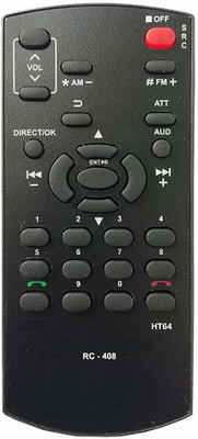 Akshita HT64 Rc-408 Compatible For Car Stereo Remote Control KENWOOD Remote Controller(Black)