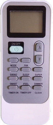 ZEDDY Remote Compatible for  CLOCK Air Conditioner WHIRLPOOL Remote Controller(White)