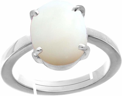 RSPR 11.25 Ratti Opal Ring With White Metal Brass Opal Ring