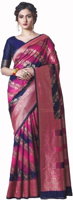 Bayja Woven Kanjivaram Pure Silk Saree(Pink)