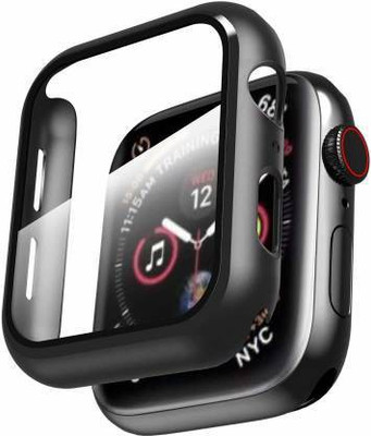 ICREATOR Screen Guard for 44 mm For Apple Watch Series 4,5,6 & Smart Watch ,High Sensitive Tempered Glass and PC Protective Cover(Pack of 1)