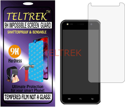 TELTREK Tempered Glass Guard for COMIO C2 LITE (Flexible, Unbreakable)(Pack of 1)