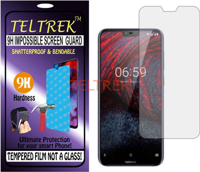 TELTREK Tempered Glass Guard for NOKIA X6 (6.1PLUS) (Flexible, Unbreakable)(Pack of 1)