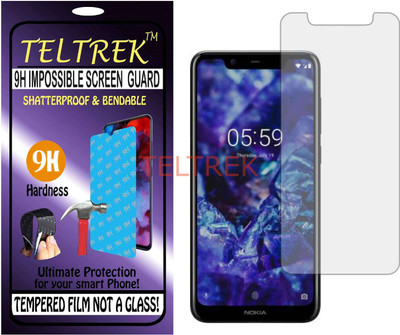 TELTREK Tempered Glass Guard for NOKIA TA-1102 (NOKIA 5.1 PLUS) (Flexible, Unbreakable)(Pack of 1)