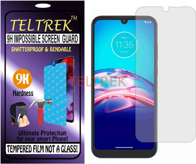 TELTREK Tempered Glass Guard for MOTOROLA MOTO E6S (2020) (Flexible, Unbreakable)(Pack of 1)