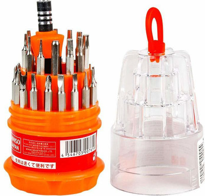 YUV'S Jackly 31 in 1 Magnetic Screwdriver Set Mobile & Laptops RepairingTool Kit Precision Screwdriver Set(Pack of 31)