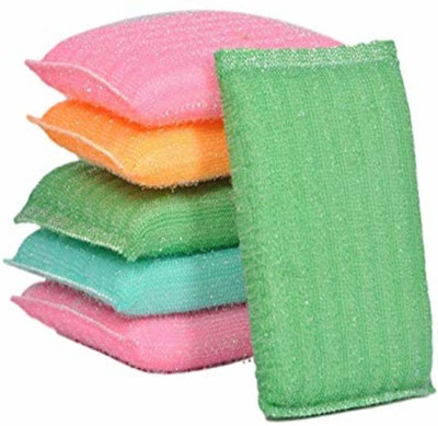 Amanya Enterprise Scratch Proof Kitchen Utensil Scrubber Pad Scrub Sponge(Regular, Pack of 6)