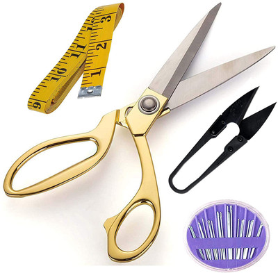 IKIS Golden Scissor / Thread Cutter / Measuring Tape / Needle Sewing Kit