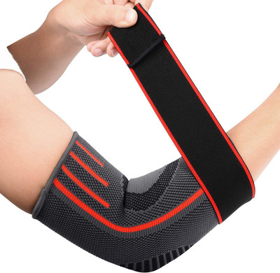 Leosportz (2 pair) Gym elbow High compression Adjustable Elbow support elbow sleeves Elbow Support