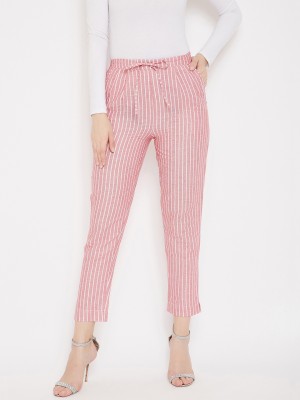 BITTERLIME Regular Fit Women Pink Trousers