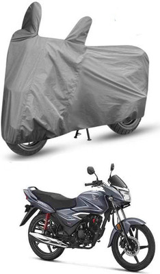 Mdstar Two Wheeler Cover for Honda(Shine, Grey)
