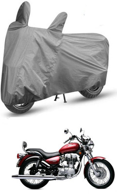 AutoGalaxy Two Wheeler Cover for Royal Enfield(Twin spark, Grey)
