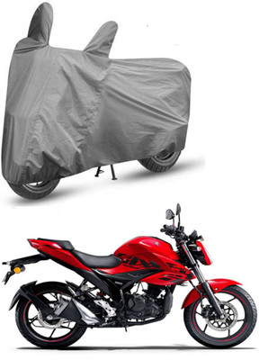 AUTOCAD Waterproof Two Wheeler Cover for Suzuki(Gixxer, Grey)