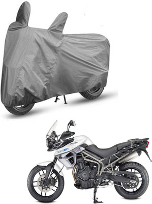 AUTOCAD Waterproof Two Wheeler Cover for Triumph(Tiger 800 XR, Grey)