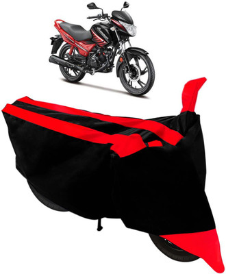 Flipkart SmartBuy Two Wheeler Cover for Hero(Glamour, Black, Red)