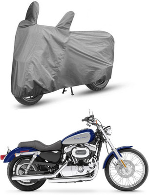 AutoGalaxy Two Wheeler Cover for Harley Davidson(XL 1200, Grey)