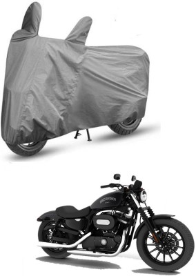 AutoGalaxy Two Wheeler Cover for Harley Davidson(XL 883, Grey)