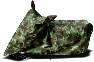 octavic Waterproof Two Wheeler Cover for Honda(Passion Plus, Green, Brown)