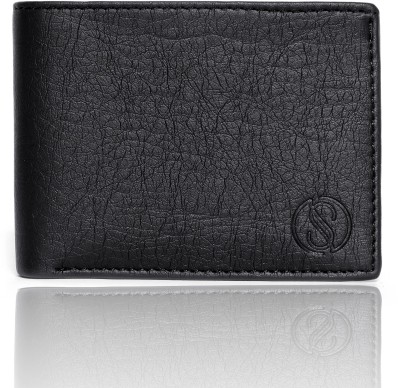 STYLZI Men Evening/Party, Travel, Ethnic, Casual, Trendy, Formal Black Artificial Leather Wallet(4 Card Slots)