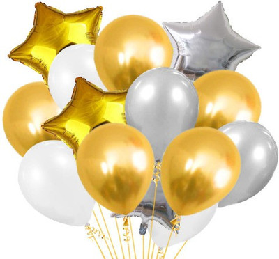 Blooms Mall Solid Special 19 pcs combo Balloon(Multicolor, Pack of 19)