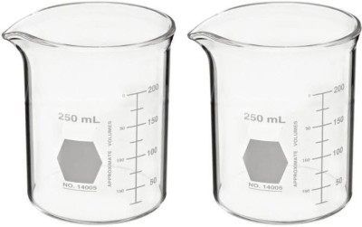 Sciencolab 500 ml Low Form Beaker(Pack of 2)