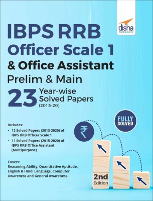 Ibps Rrb Officer Scale 1 & Office Assistant Prelim & Main 23 Year-Wise Solved Papers (2013 - 20)(English, Paperback, unknown)