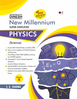 DINESH New Millennium Super Simplified PHYSICS Class 10 (2021-2022 Session) (Set of 2)(Paperback, S.K. Sharma)