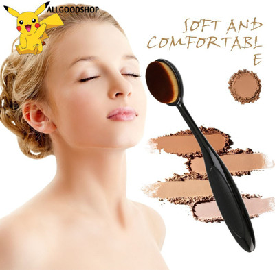 THTC Soft & Smooth Oval Foundation Brush/Blusher Brush(Pack of 1)
