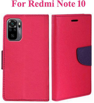 Mehsoos Flip Cover for Redmi Note 10, Redmi Note 10S, Redmi Note 11SE(Pink, Dual Protection, Pack of: 1)