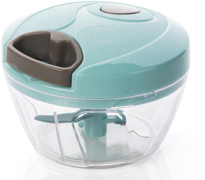 ABlue Clipper Hand Chopper Vegetable Cutter, BPA-free Food Processor with 3 Removable Blades For Chopping & Mincing, Manual Vegetable, Dry Fruit and Onion Handy Chopper 450ML Vegetable Chopper(1 vegetable chopper)