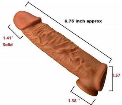 Dragon Dotted Silicon Long Reusable Penis Extender Condom Condom  (1S)