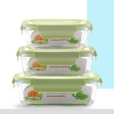 GLASSCART Glass Meal Prep Containers - Box Containers Glass Food Storage with Lids - Food Storage Containers with Lids Different size Pack of 3 (400 ml, 600 ml, 1000 ml capacity)  - 1000 ml, 1000 ml, 1000 ml Glass Grocery Container
