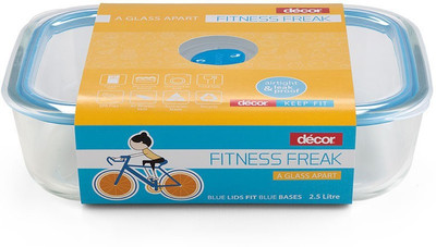Decor Glass Fridge Container  - 2.5 L(Clear)