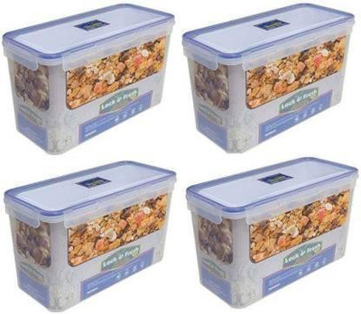 PRAGATI SALES Plastic Utility Container  - 6070 ml(Pack of 4, White)