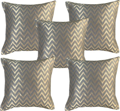 VIREO Striped Cushions & Pillows Cover(Pack of 5, 40 cm*40 cm, Grey)