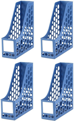 DITCAFOS 1 Compartments PLASTIC FILE RACKS HOLDER(Blue)