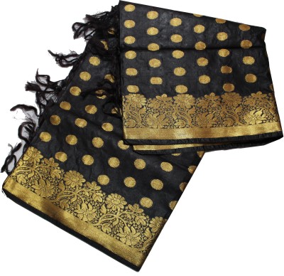 FPT Silk Blend Polka Print Women Dupatta