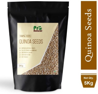 Pronatural 5Kg Premium Quality Quinoa Seeds / Seed for Weight Loss, High in Proteins & Calcium Quinoa(5 kg)