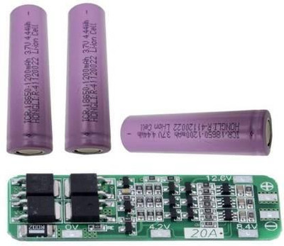 Cam cart BMS Protection Board 3S 20A 11.1V 12.6V With 3* 18650 Li-Ion Lithium 1200 mAH Battery Combo Electronic Components Electronic Hobby Kit Educational Electronic Hobby Kit