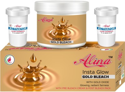 Ultima glow best g old bleach pack 250.2 g Super Gold Facial Kit, gold bleach cream Bleach For Women & Men(250.2 g)