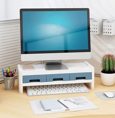 VAJIN Plastic Computer Desk(Straight, Finish Color - white-blue, DIY(Do-It-Yourself))