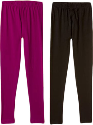 Lyra Legging For Girls(Pink Pack of 2)
