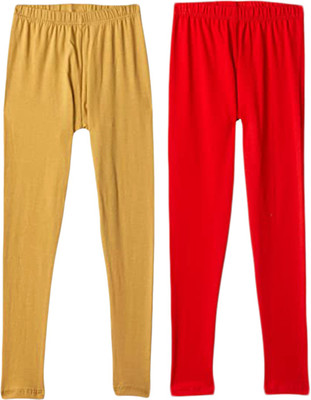 Lyra Legging For Girls(Yellow Pack of 2)
