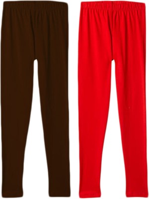 Lyra Legging For Girls(Brown Pack of 2)