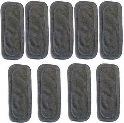 DOMENICO (Pack of 9)Washable Cloth Diaper Nappies Wet-Free Inserts(5 Layer Insert)
