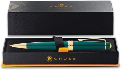 CROSS Bailey Light Green Resin Ballpoint Pen with gold plate appts Ball Pen(Black)